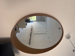 Spiegel Holzrahmen rund guter Zustand Ikea