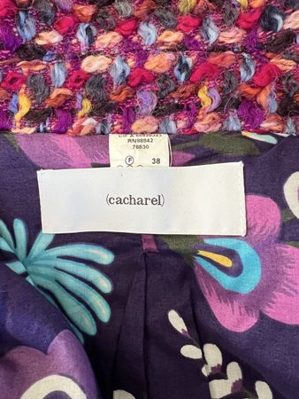 Cacharel - Manteau d'hiver coloré en laine bouclée, 38.