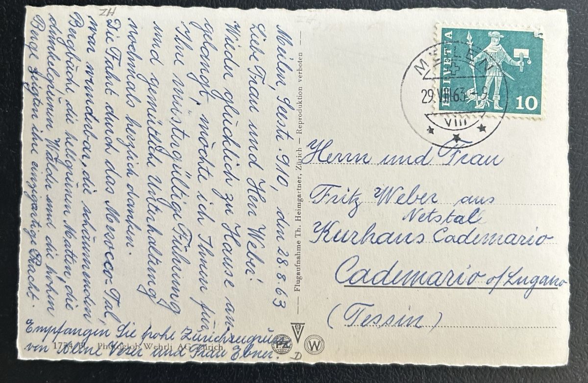 Cartoline postali: Flugaufnahme Feldmeilen  – Usato da Horw venduto da Tellbub 1