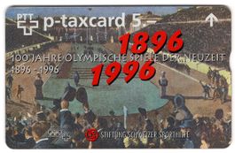 100 Jahre Olympische Spiele - seltene FullFace Taxcard