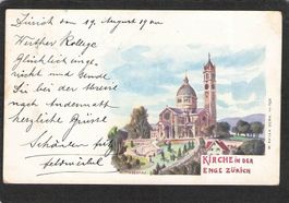 ^K. Mossdorf, Kirche Enge 1900 UPU