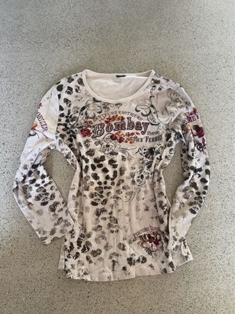 T-shirt manches longues femme Bombay taille L 100% coton