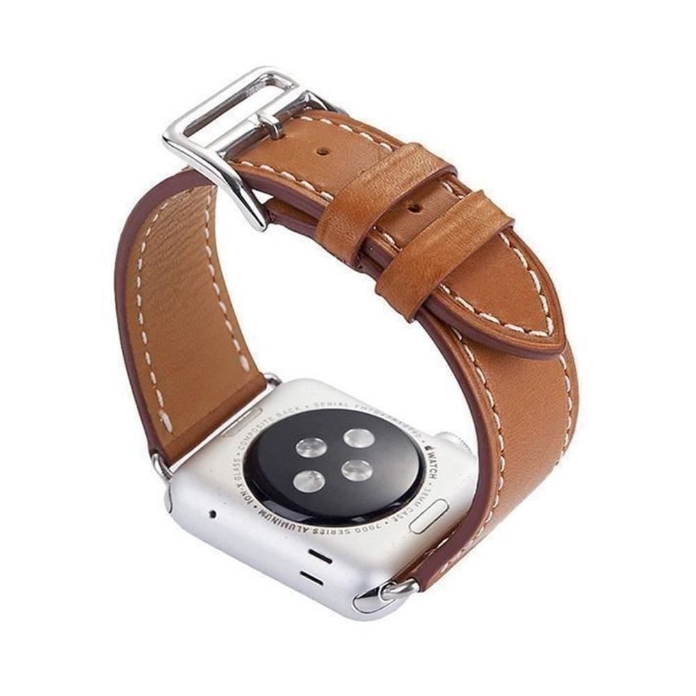 Bracelets: Leder Armband Apple Watch 42 41 40 38 Schwarz – Neuf (Voir description) à Chiasso par online.shop 2