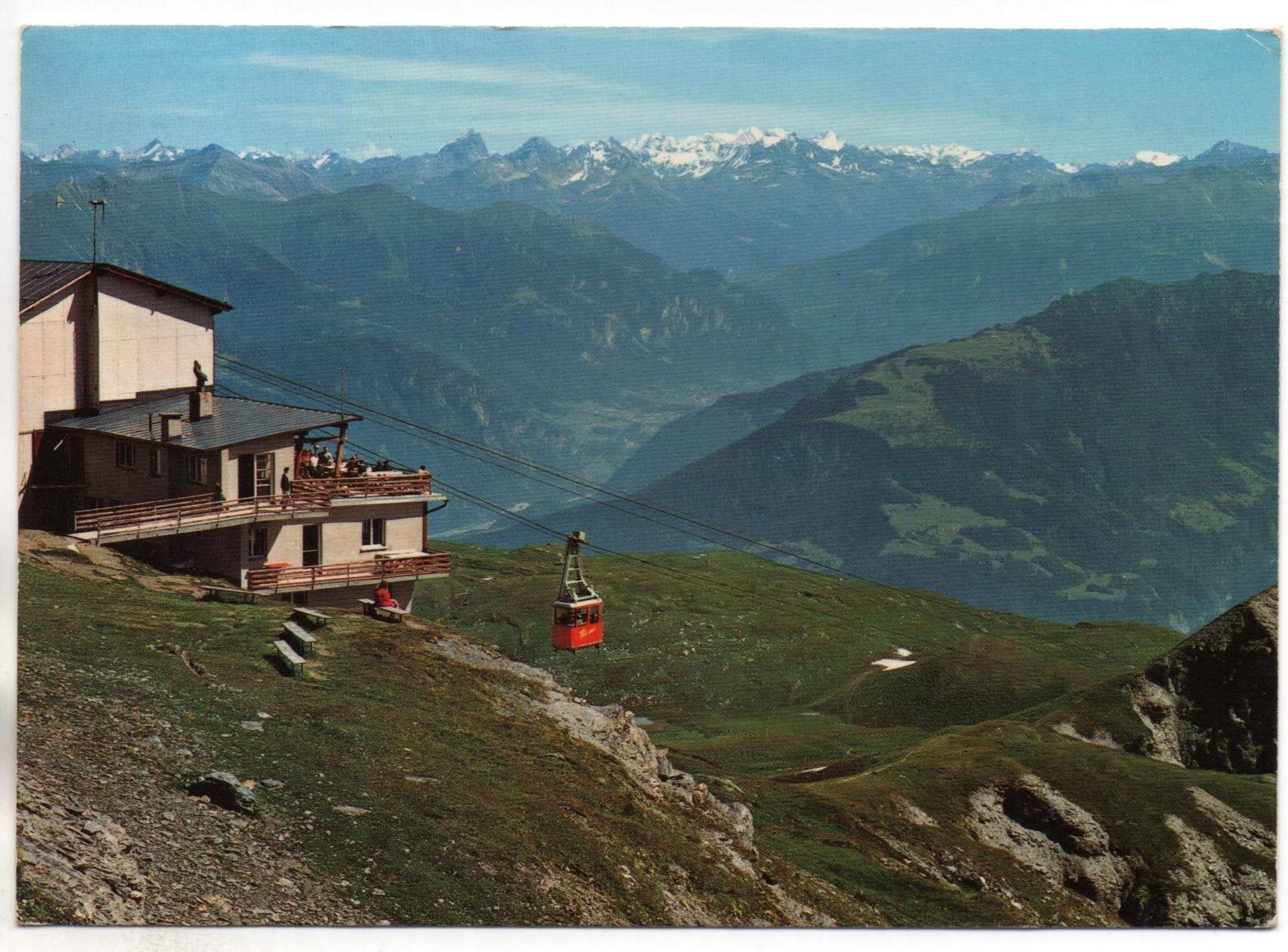Cartoline postali: FLIMS Cassonsgrat, Luftseilbahn – Usato da Jona venduto da philajona