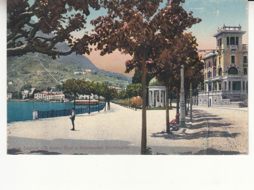 Cartoline postali: Lugano 1919 – Usato da Bürglen TG venduto da StampGraf