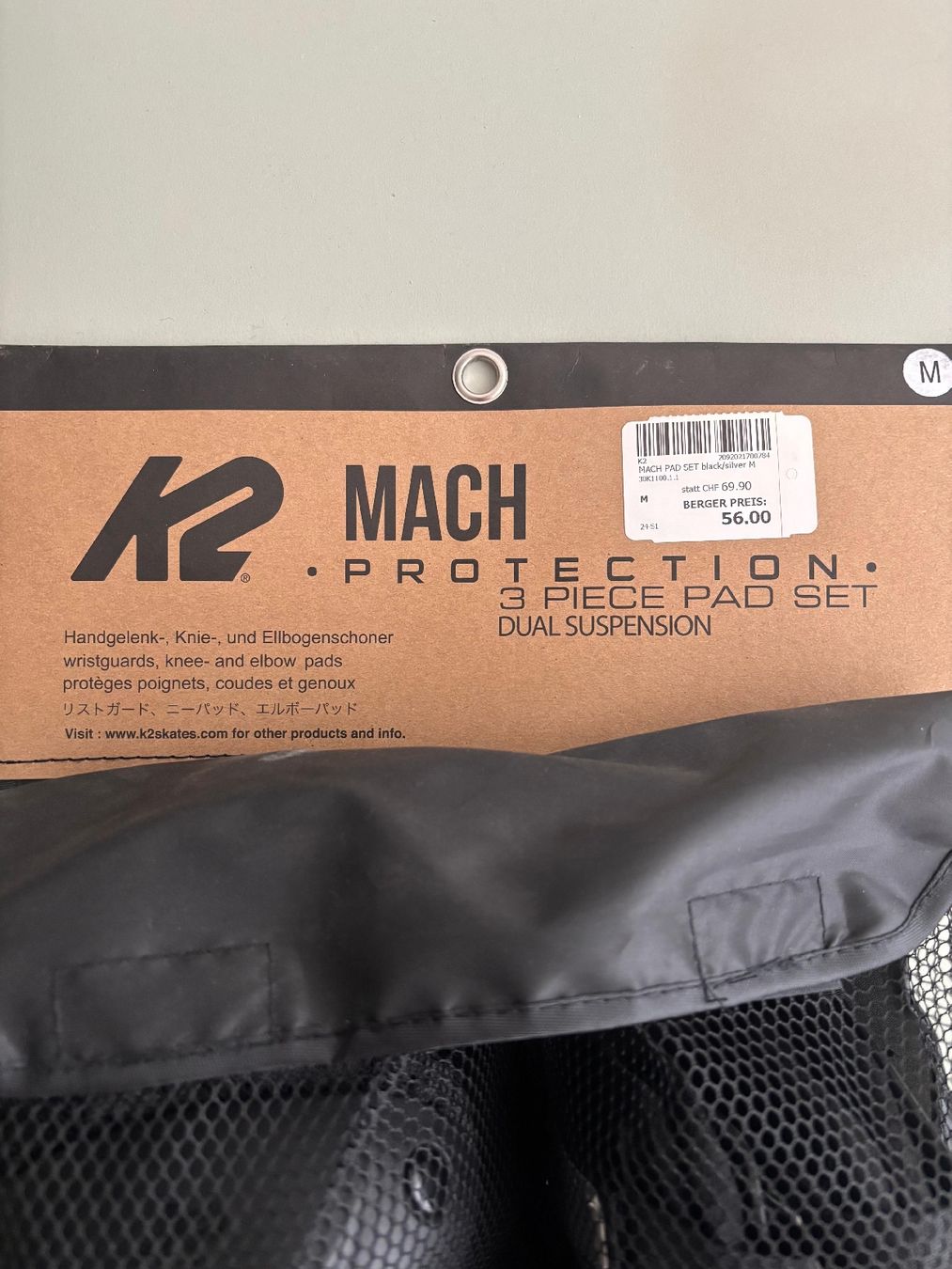 K2 Schutz & Schoner: K2 Mach Pad Set Grösse M – Neu und originalverpackt aus Luzern von subscape 1