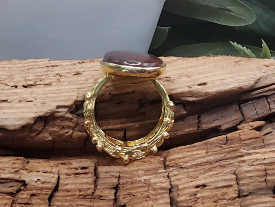 Ringe: Kunstvoll verarbeiteter Ring mit Moosachat in Silber Gr.55 – Neu (gemäss Beschreibung) aus Luzern von S.Kern01 5
