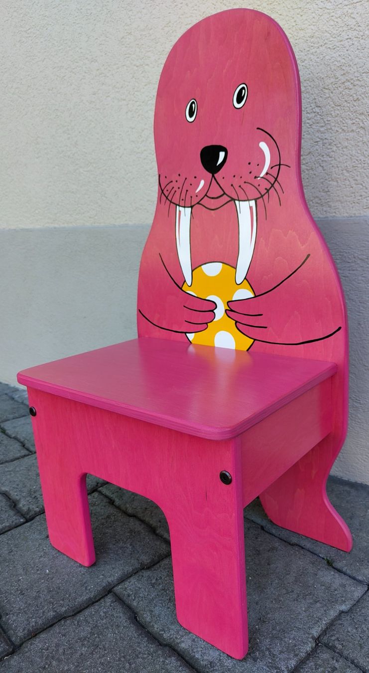 Stühle: Kindermöbel / Stuhl Walross pink – Neu (gemäss Beschreibung) aus Stettfurt von deltacharlie1 2