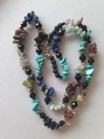 Mehrfarbige Edelstein Kette