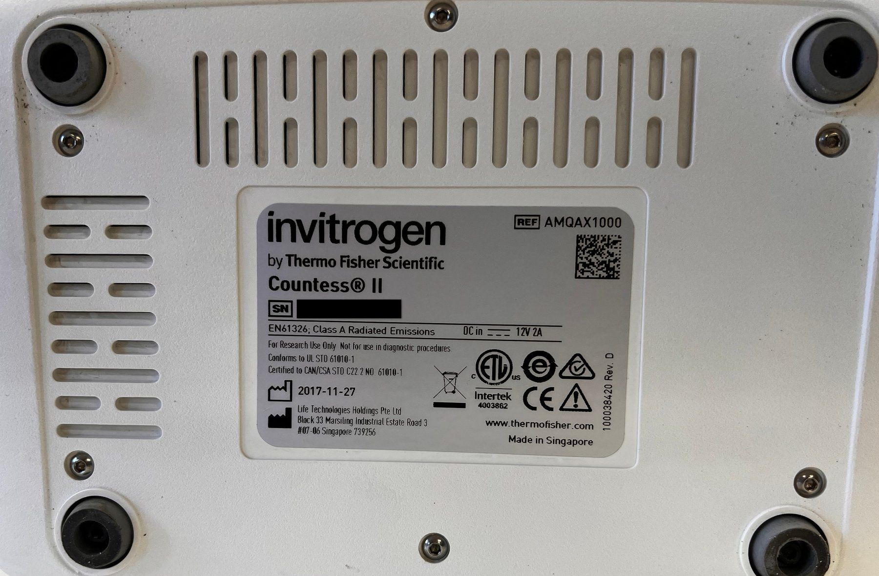 Misurare: Thermo Invitrogen Countess II  Automated Cell Counter – Usato da Niederdorf venduto da LeptonAG_Labor 3