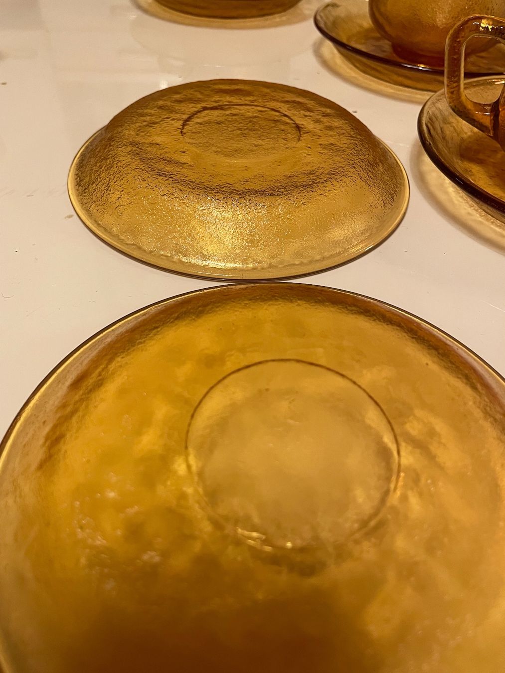 Tazze: Kaffeeservice x6 Amber Glas Kaffeetassen Antik – Usato da Zürich venduto da Arcana_Fail 7