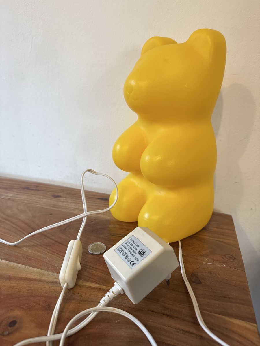 Lampade: Vintage Gummi Bear - Haribo bear - Candy Bear - Lamp Yellow – Usato da Morges venduto da SevArt 8