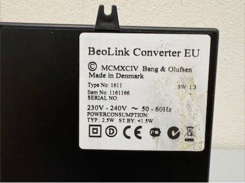 Bang & Olufsen Convertitori: Bang & Olufsen ML Converter Typ: 1611 – Usato da Hochdorf venduto da av-electronics 3