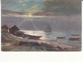 Motivkarte Lac Léman 1906 mit ST Genève