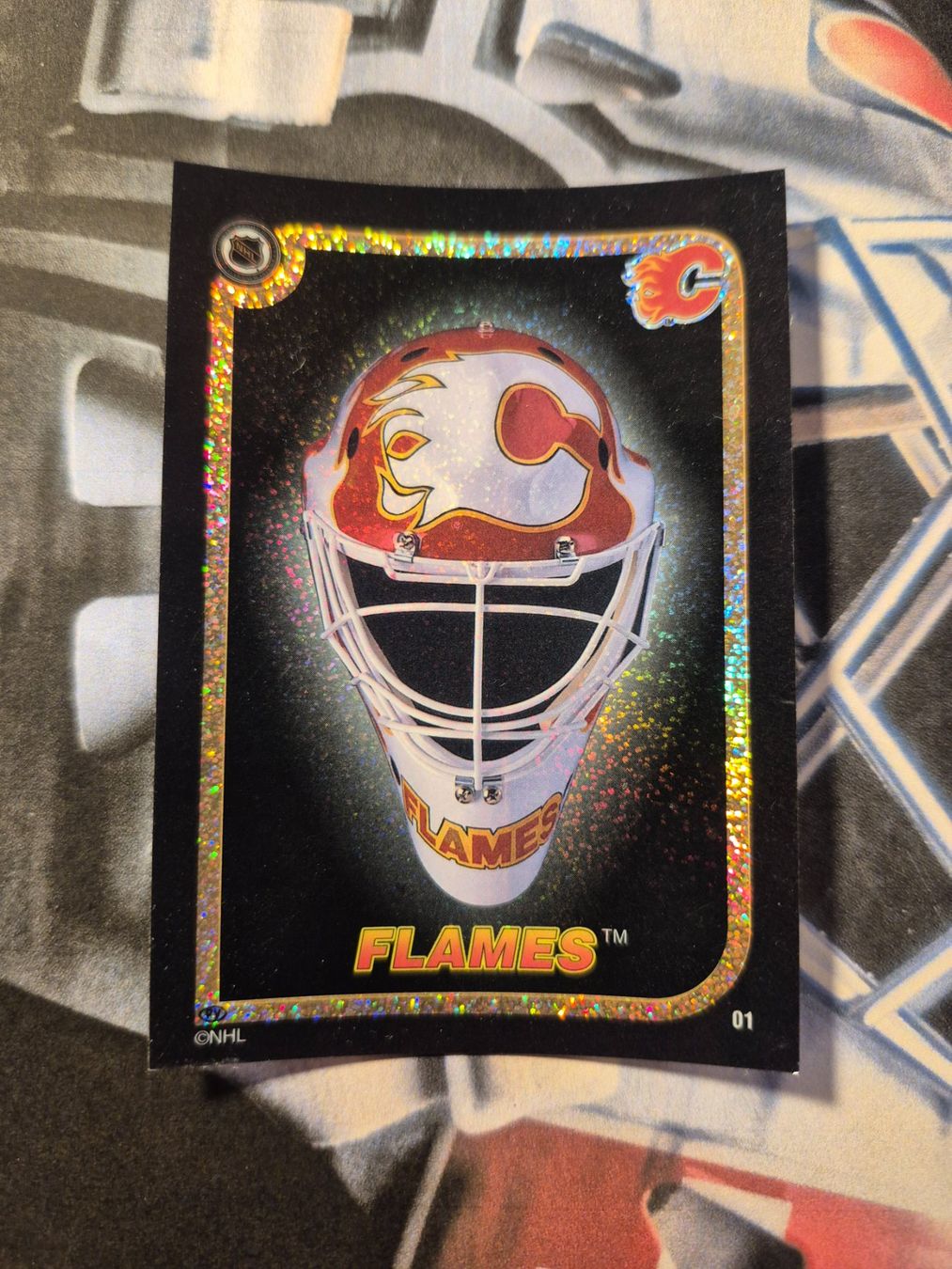 NHL Carte collezionabili: NHL Calgary Flames Helmet – Usato da Treiten venduto da Sauber73