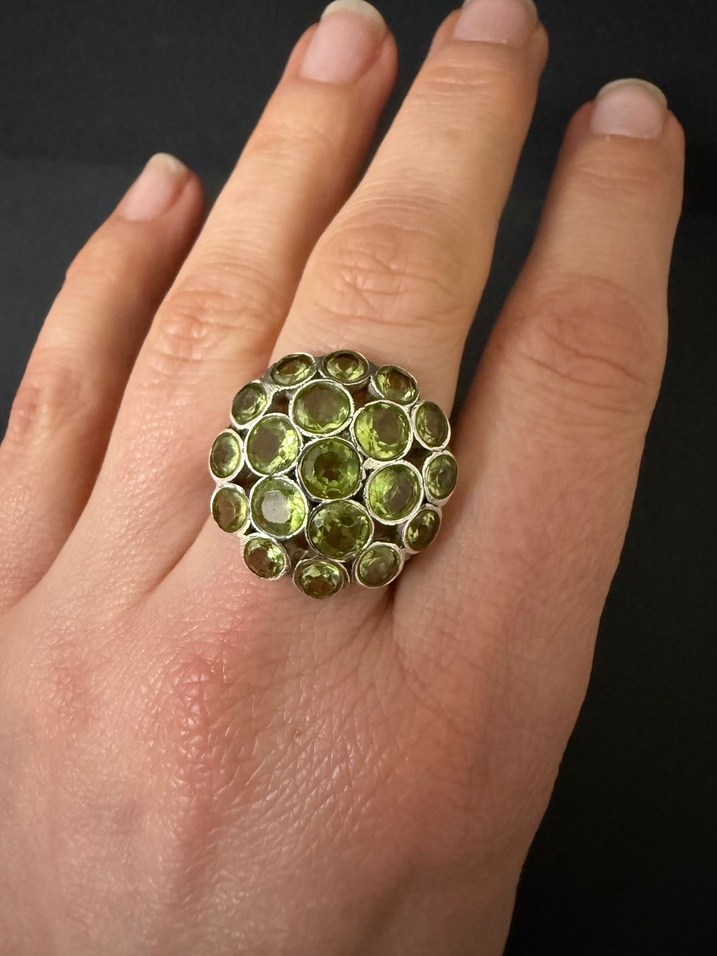 Anelli: Silber Ring mit Peridot 800 – Usato da Spiegel b. Bern venduto da Rogger72 5