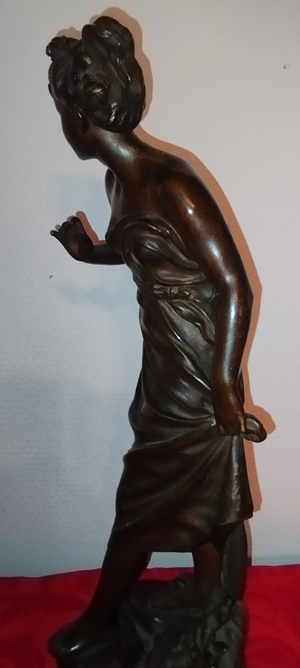 Skulpturen & Statuen: Antique sculpture en bronze signe . – Gebraucht aus Praz (Vully) von pikuluka1 4