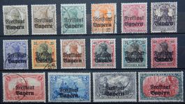 Bayern Kat. 136-151 gest. 1919 Kat. 70 Euro