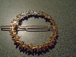 Haarspange Sternenkranz, goldfarbig