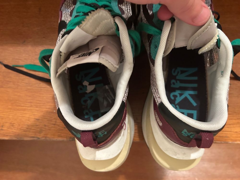 Nike Sacai Vaporwaffle Villain Red Neptun Green 11 45 (D'occasion