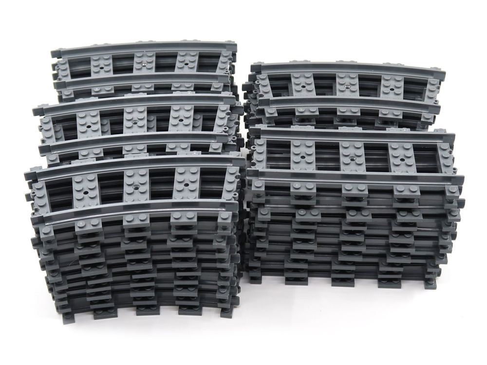 Huucozn 34-teiliges City Zug Schienen Set - Kompatibel Mit Marken-Eisenbahnen