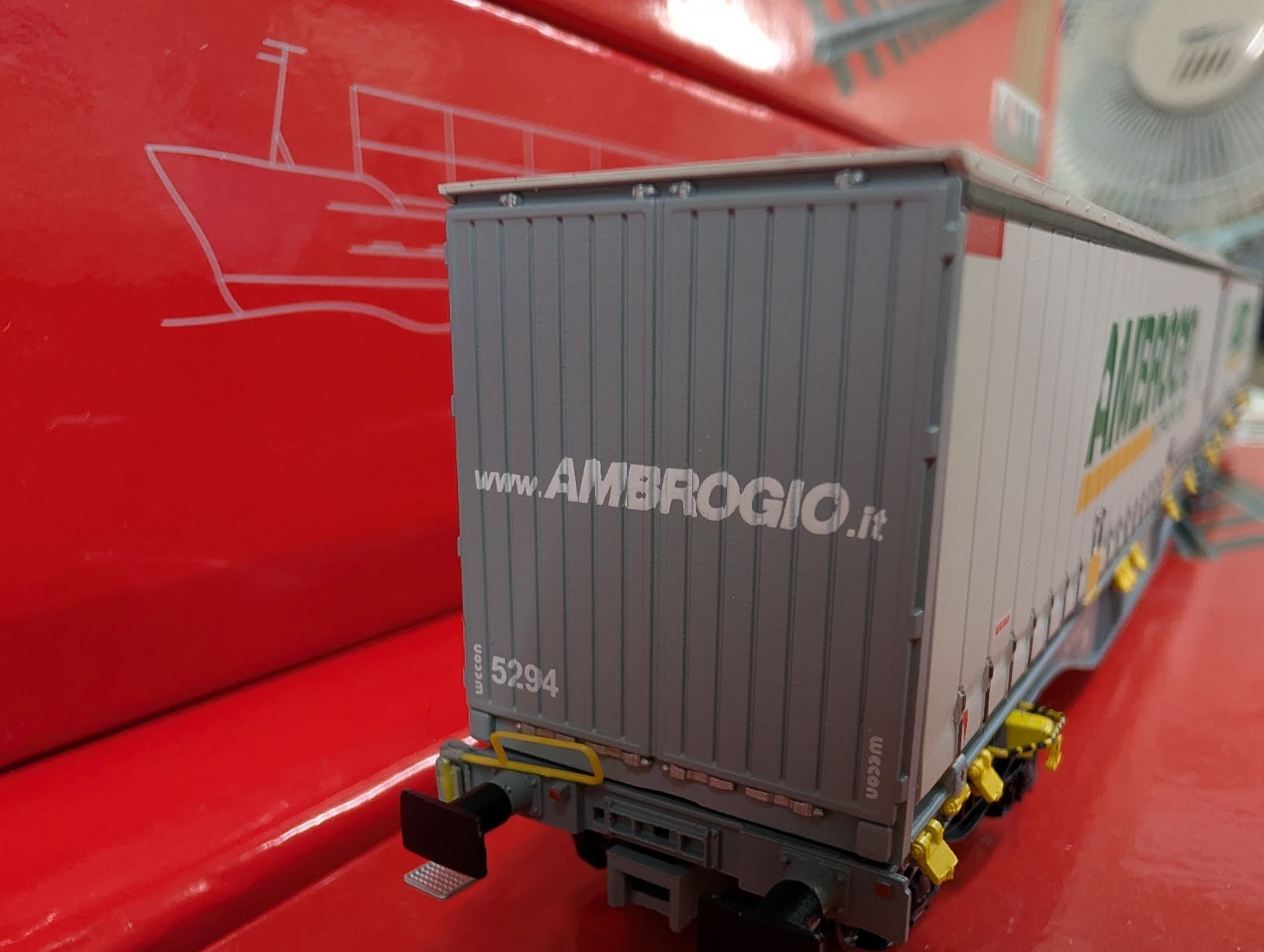 ACME Modellini di ferrovie: ACME 90056 Ambrogio containers Sggmrss – Usato da Nods venduto da Dr-HAG 1