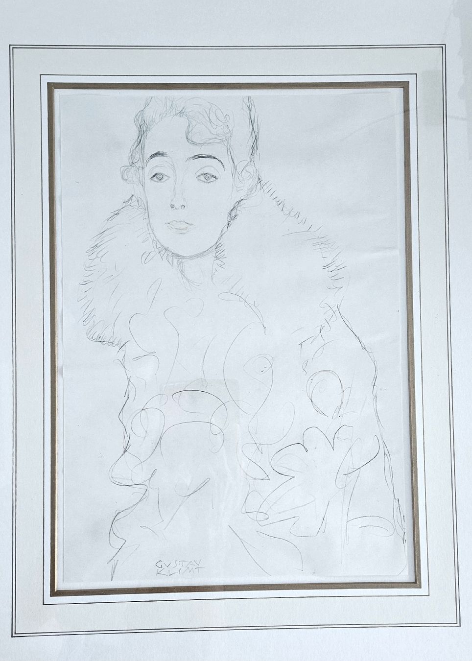 Gemälde: Lady with Fur Collar - Gustav Klimt – Gebraucht aus Porsel von mac_ly6g 1
