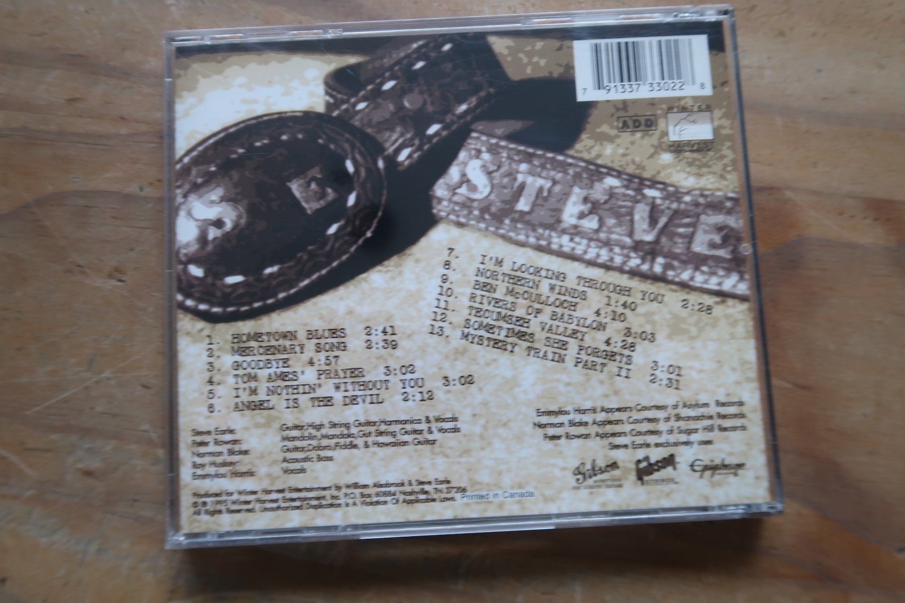 CD: STEVE EARLE - TRAIN A COMIN' - CD – Usato da Basel venduto da Patiscat 1
