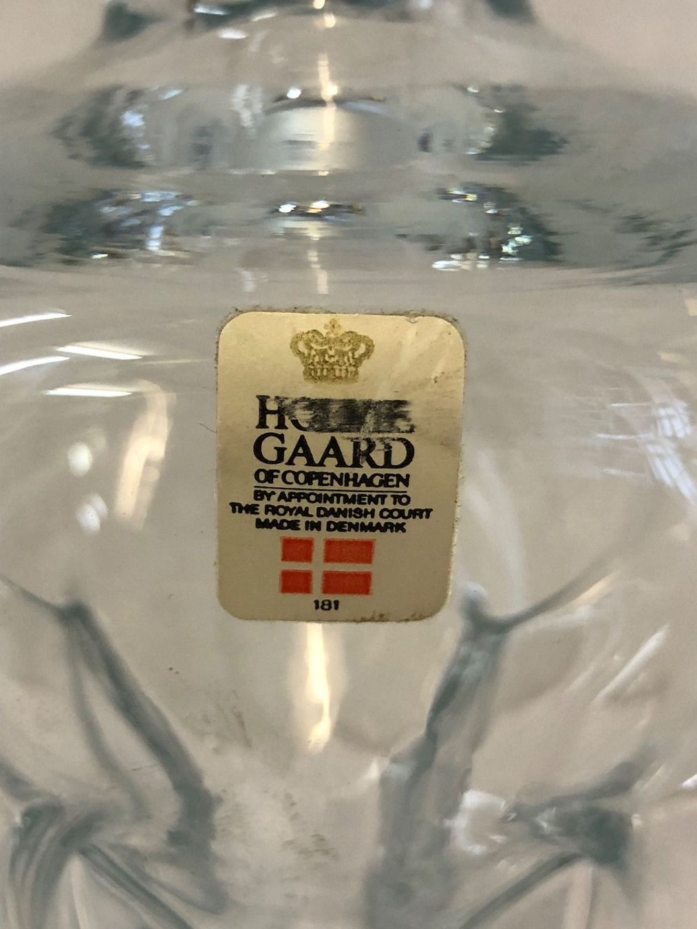 Holmegaard Karaffen: Holmegaard - Glas-Karaffe, klar, Mundgeblasen – Gebraucht aus Brunnen von Allerwaren 5