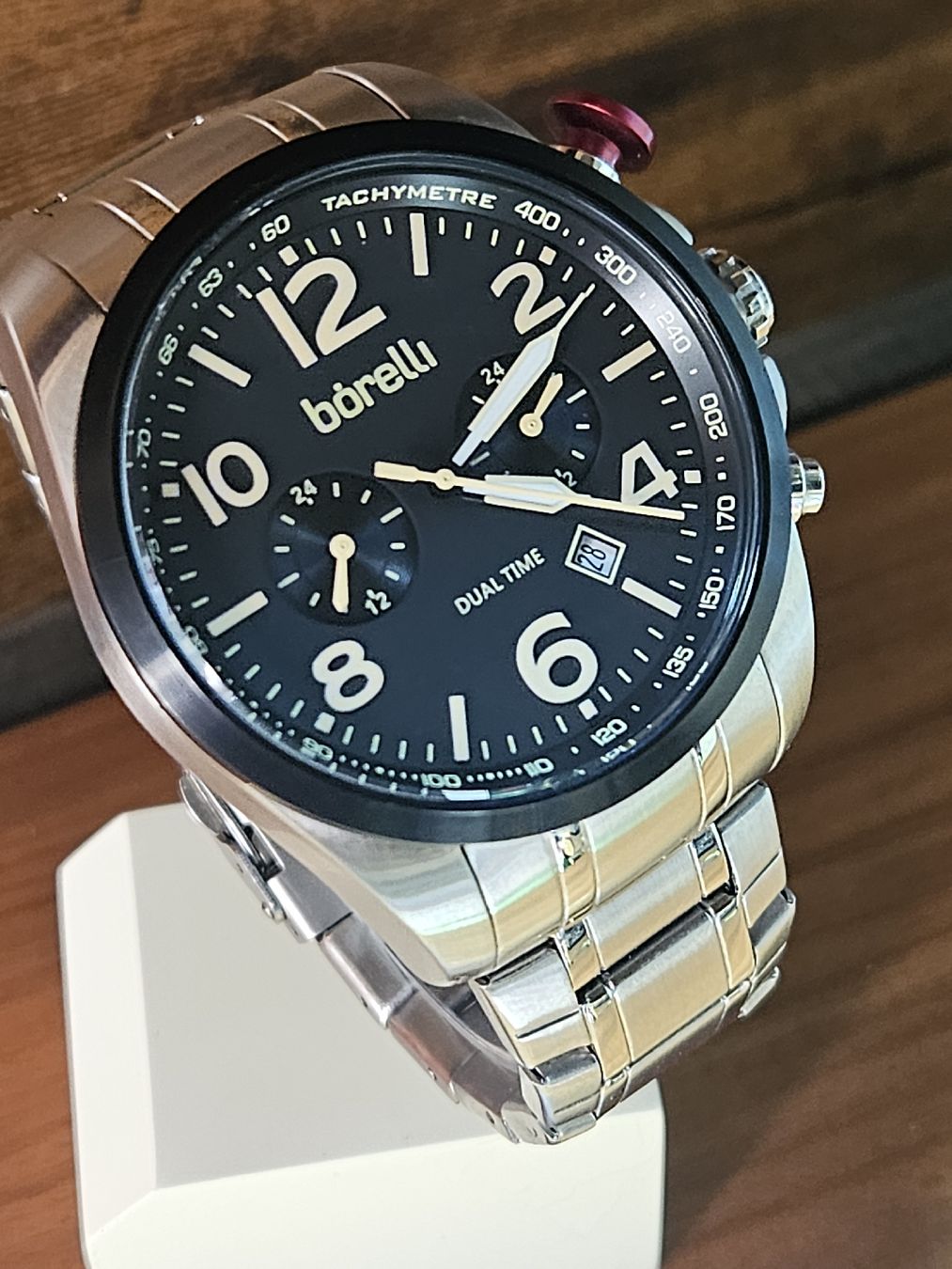 Uhren: Borelli Dual Time Herrenuhr 46mm – Gebraucht aus Flamatt von pie_f9zm 1