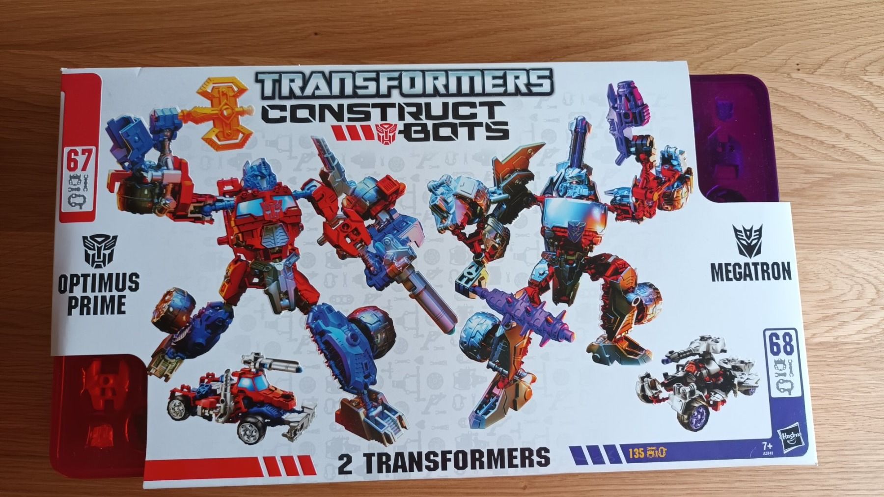 Hasbro Giocattoli: Transformers Construct-Bots Optimus Prime Vs. Megatron – Nuovo e nell'imballaggio originale da Les Geneveys sur Coffrane venduto da tgeissler