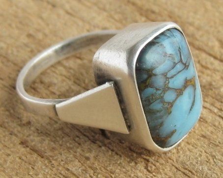 Anelli: Vintage Ring Silber 835 Türkis Gr. 50 – Usato da Ermatingen venduto da Decovin