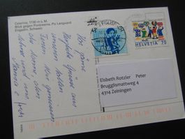 75 Jh UNICEF + Rechte der Kinder ZN 979 1854 Karte CELERINA