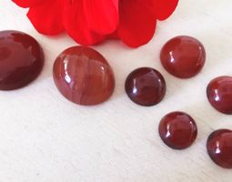 7 Stk. diverse Karneol Cabochon / Lager-Sondererkauf