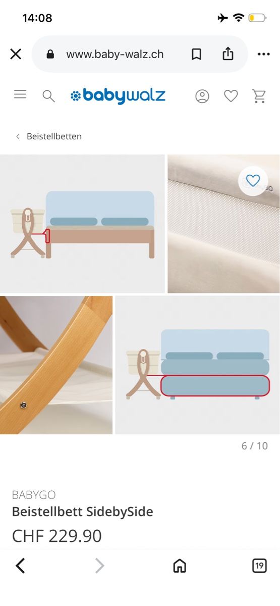 Lits: Beistellbett SidebySide – D'occasion à Meggen par pes_zv87 5