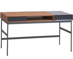 Pfister Pedro Design Schreibtisch Nussbaum / Grau – Atelier
