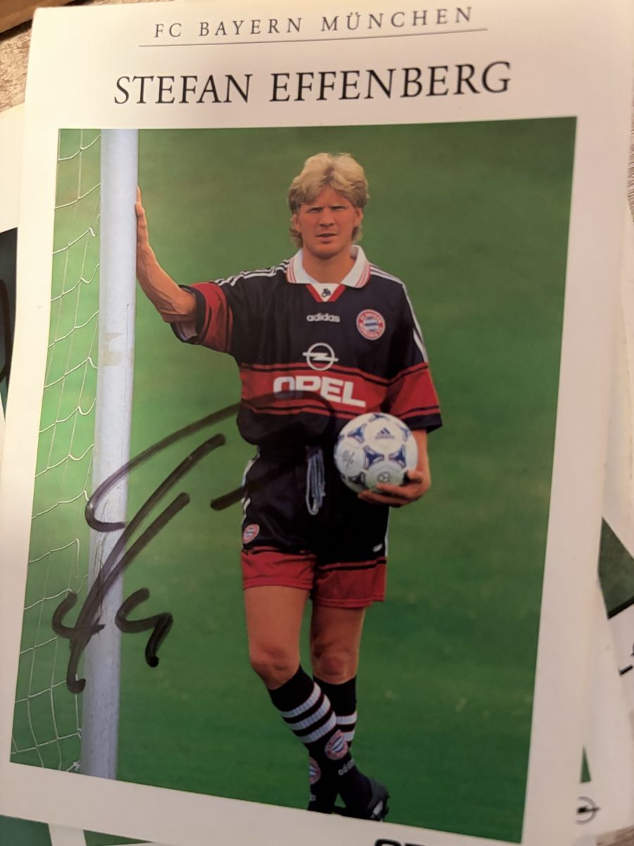 Autografi: FC Bayern München Stefan Effenberg mit Unterschrift – Nuovo (secondo la descrizione) da Urdorf venduto da big_f5rw