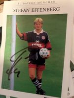 FC Bayern München Stefan Effenberg mit Unterschrift