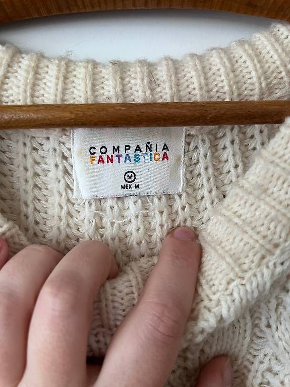 Maglioni & Felpe: Pull vintage blanc, taille M – Usato da Lausanne venduto da sugarplumfairy 2