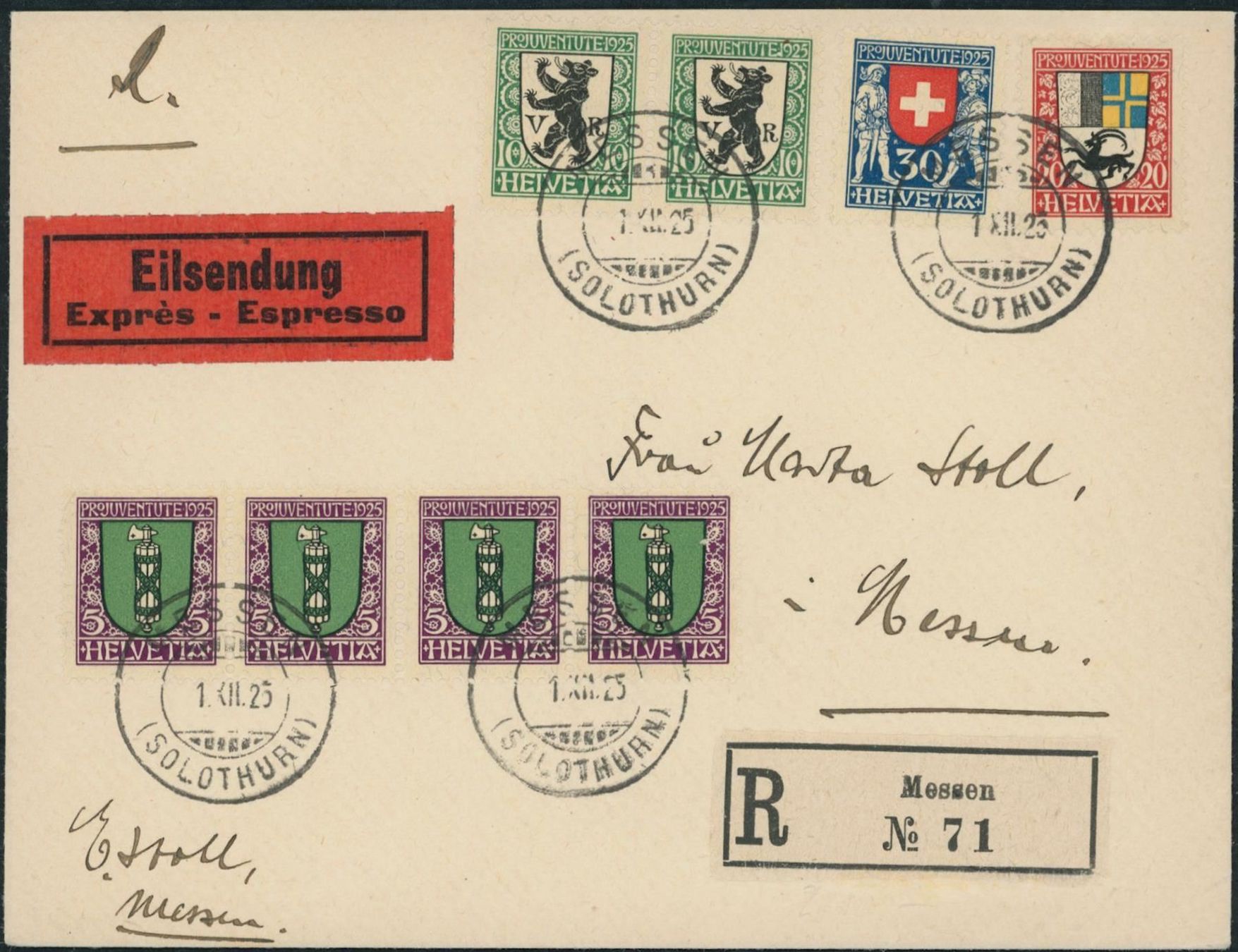 Tutti i francobolli: 1925 - Pro Juventute - FDC ET – Usato da Schindellegi venduto da leecollect