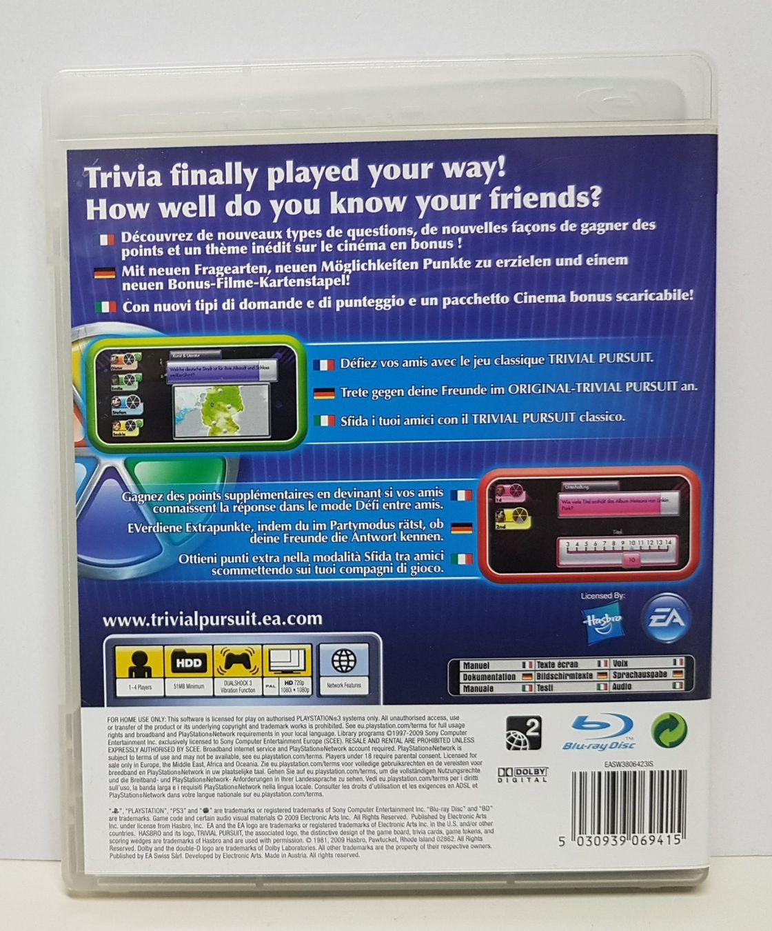 Sony Giochi: 😎Sony PS3  Trivial Pursuit – Usato da Schüpfheim venduto da Games_Spielkonsolen 2