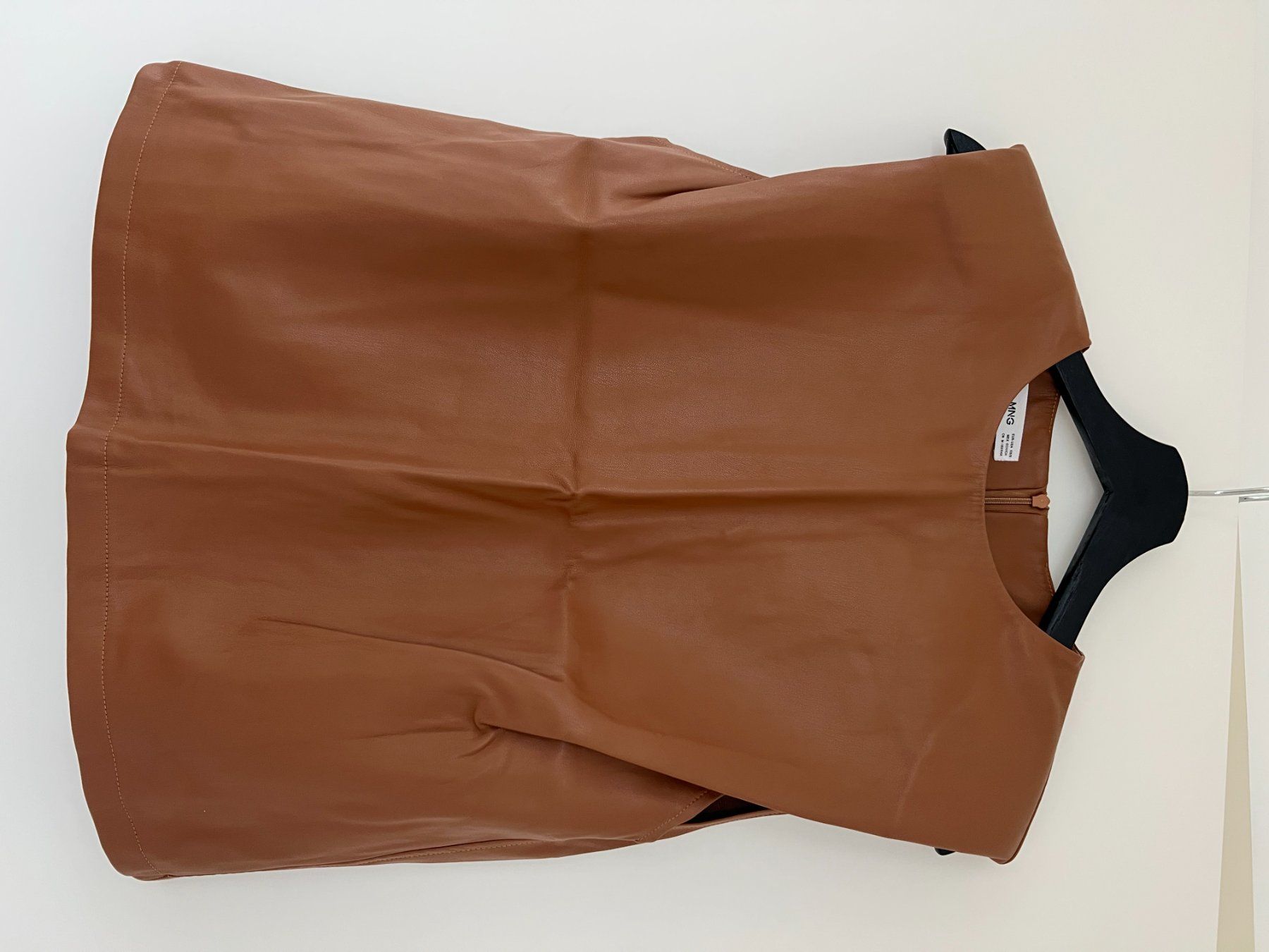 Mango Top: Top effet similicuir Mango marron – Usato da Zürich venduto da mps_9cp7 6
