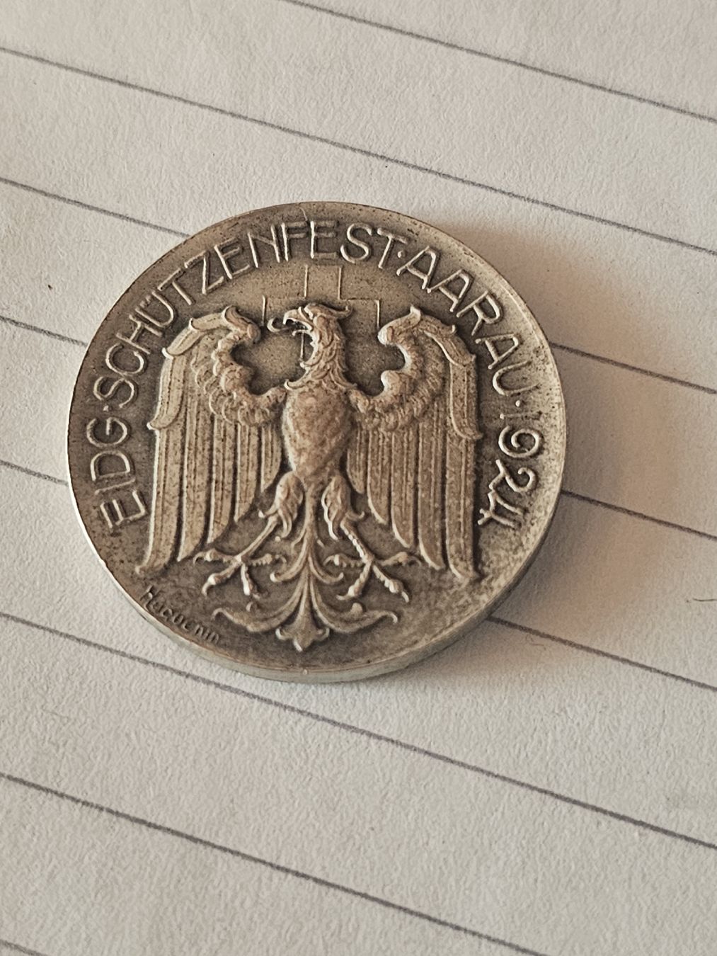 Medaglie: 603 gr Silber Schützenmedaille!! – Usato da la neuveville venduto da houeka 7