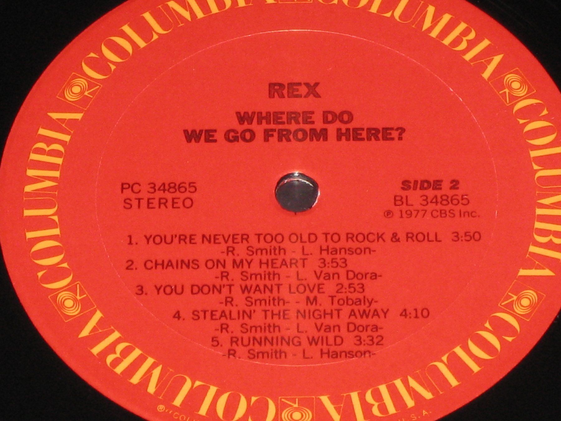 Schallplatten: LP - REX SMITH - WHERE DO WE GO FROM HERE? – Gebraucht aus Steckborn von Quo7 2