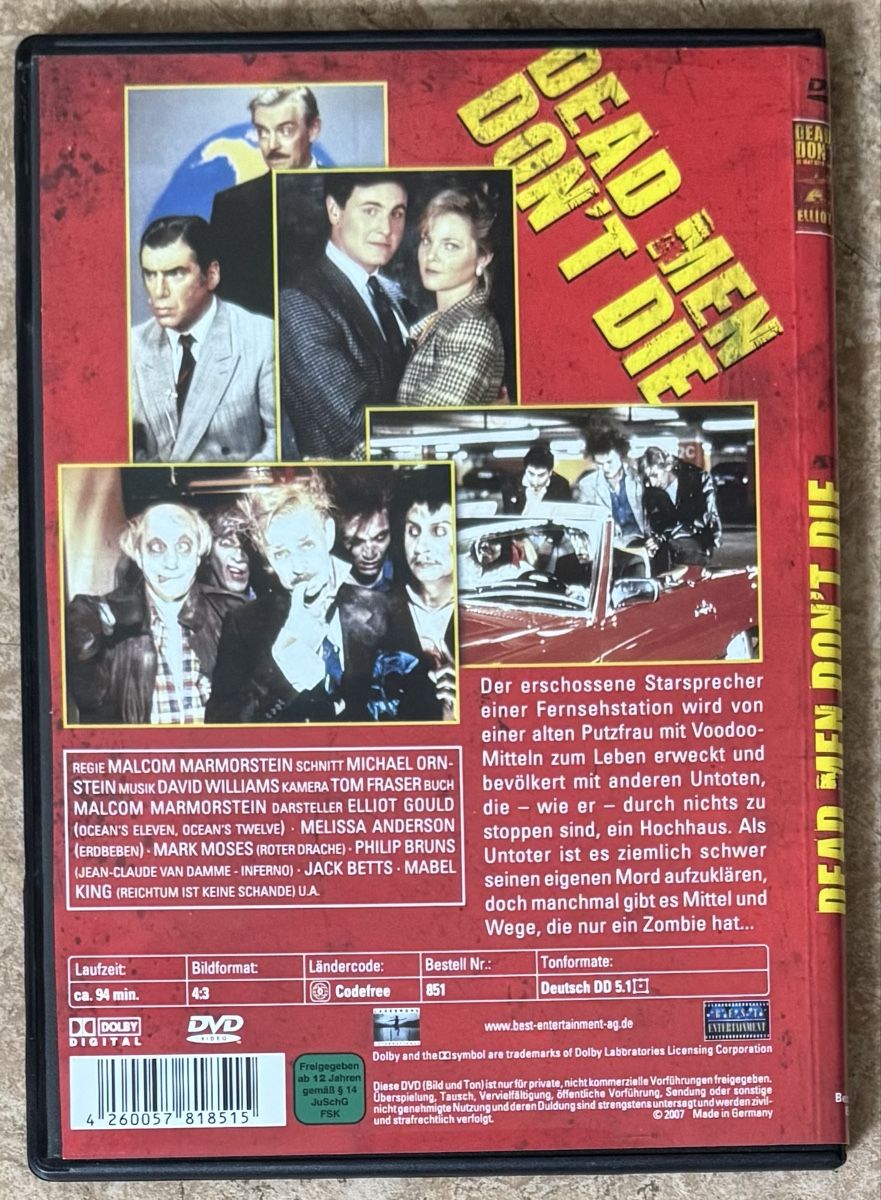 Alle DVDs: DEAD MEN DON‘T DIE – Neu (gemäss Beschreibung) aus Dietikon von AndreaSch01 1
