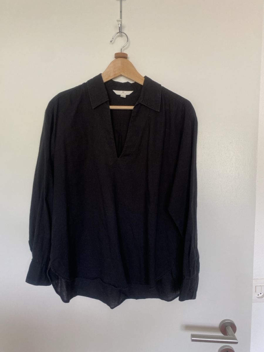 H&M Camicette: H&M Leinen Bluse schwarz XS – Usato da Ittenthal venduto da Lorinakuprecht0