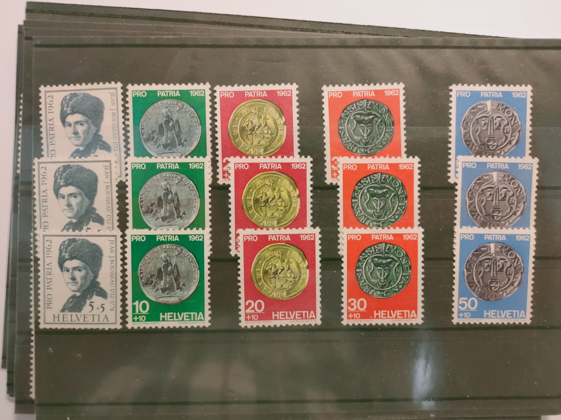 Tutti i francobolli: je 3x Postfrische Pro Patria 1962 – Nuovo (secondo la descrizione) da Zürich venduto da Joer