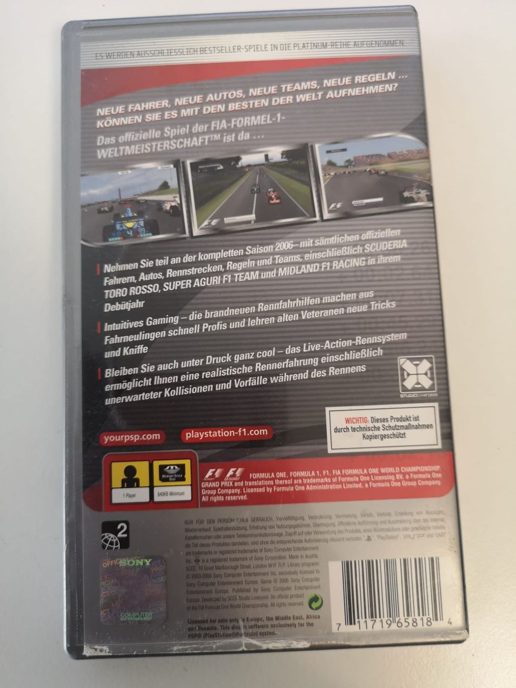 Spiele: Formula 1 06 (Platinum) (PSP) – Gebraucht aus Herisau von Seyashop1 2