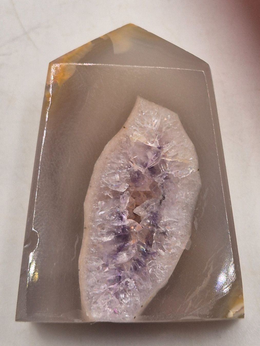 Minéraux & Lithothérapie: Achat Geode Spitze poliert – Neuf avec emballage d'origine à Winterthur par LukasMineralienOase