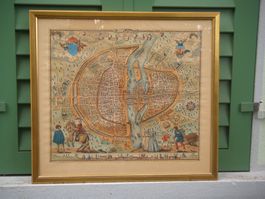 Stich Paris chez Melchior Rossignol 1576 Handcoloriert rar